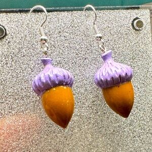 5/$25 Acorn Earrings Handmade DIY Nutty Nut